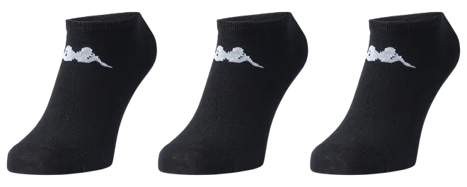 Ankelstrumpor svart - 3-pack