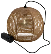 Loftslampe natur reb - Ø25 cm