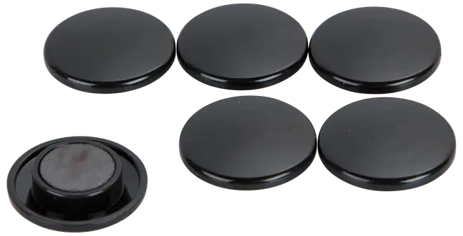 Magneter 30 mm 6-pak - assorteret farve