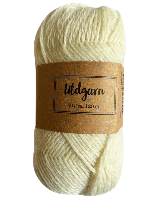 Ullgarn 50 g vit