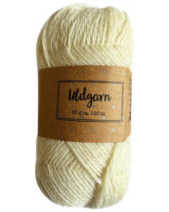 Uldgarn 50 g 120 m - hvid