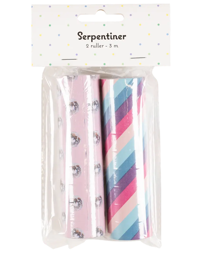 Serpentiner olika design 2-pack