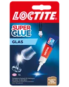 Loctite Super Glue til glas, 3g tube, transparent formel, egnet til limning af alle typer glas. Leveres i plastfri blisterpakning.
