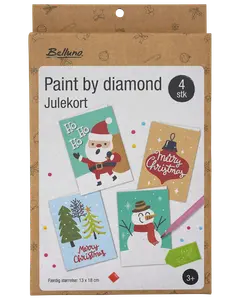 Paint by diamond Julkort