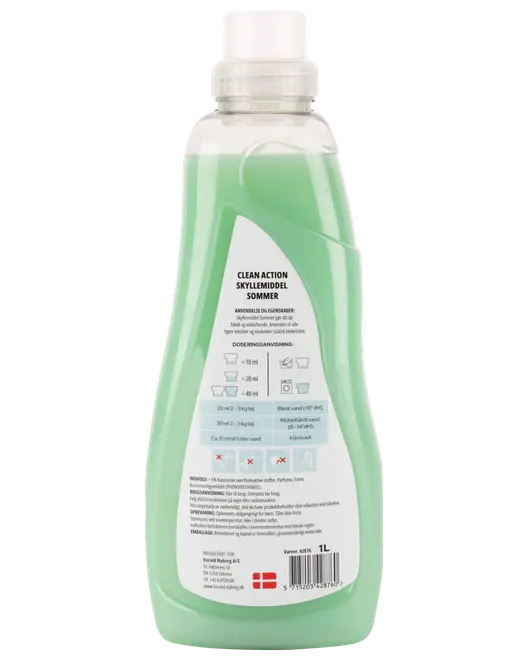Clean Action - Skyllemiddel 1000 ml - Sommer