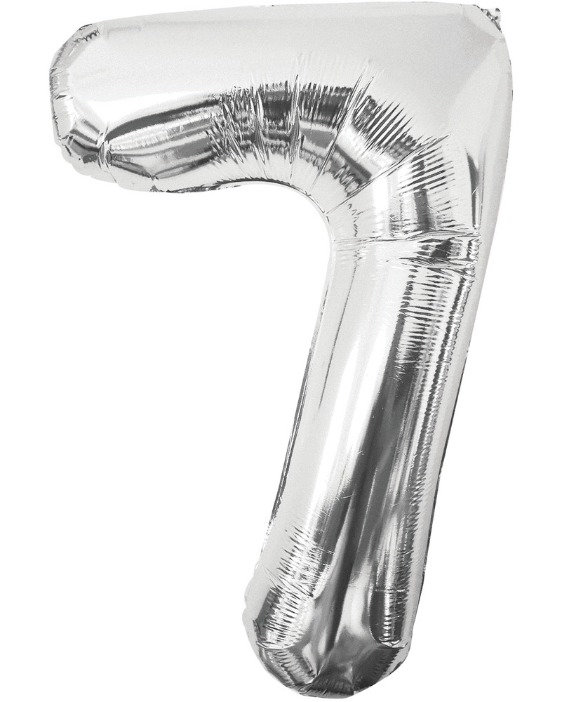 Folieballong Silver 86 cm - Nr 7