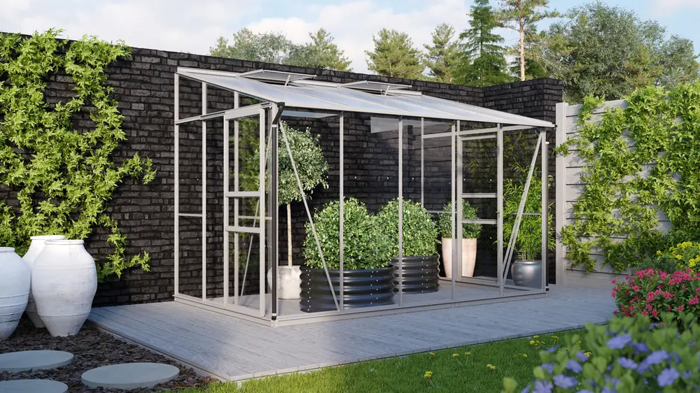 Växthus Ida 6500 alu/glas