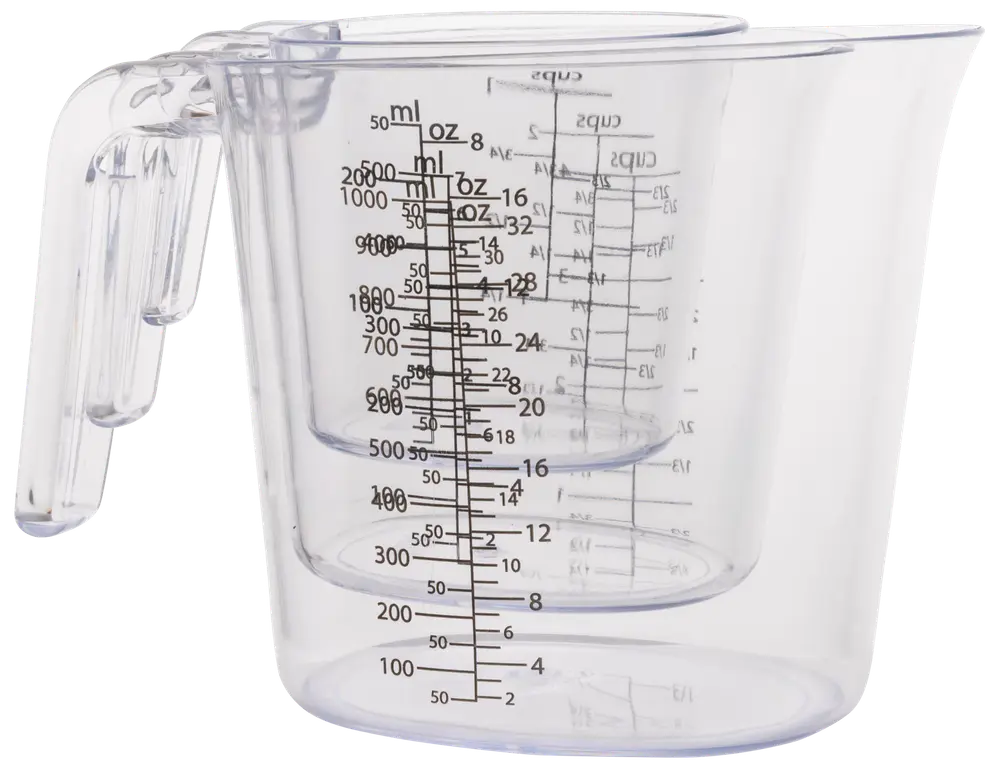 Bringare med måttgradering set med 3st