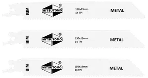 Tigersågblad metall 150 mm 3-pack