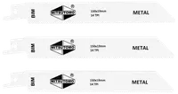 Tigersågblad metall 150 mm 3-pack