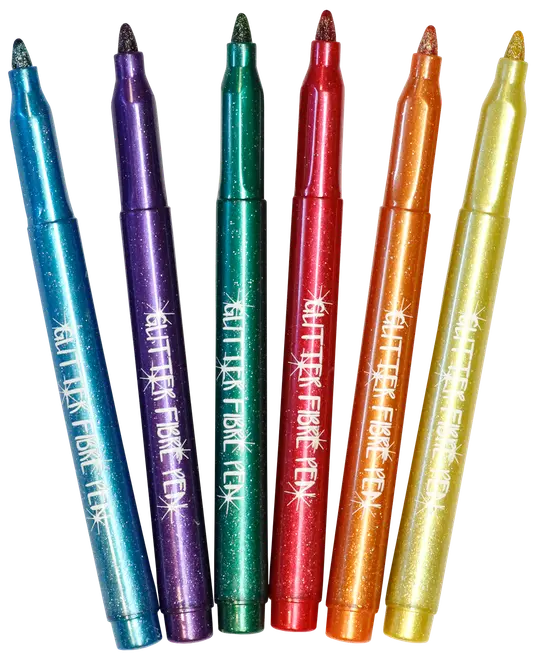 Sense Glitterpennor 6-Pack