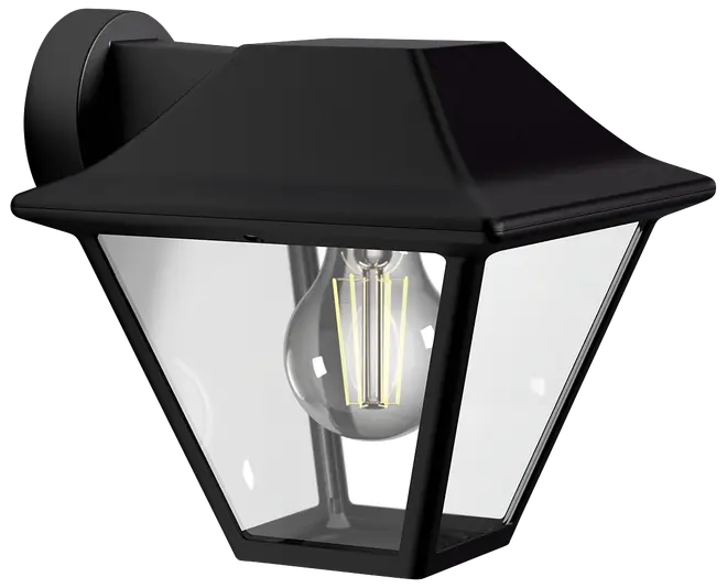 PHILIPS Væglampe Alpenglow E27 360° - sort