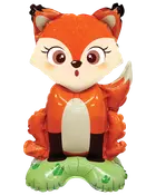 Folieballon på fod 47 cm - Mini ræv