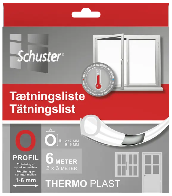 Tätningslist -O -7x9 mm - 6m