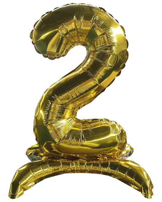 Folieballon Guld 70 cm - Nr 2