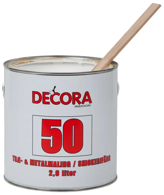 Decora Træ og metal 2 L glans 50 - hvid