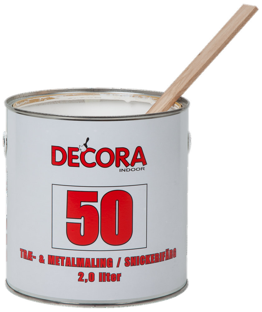 Decora Træ og metal 2 L glans 50 - hvid