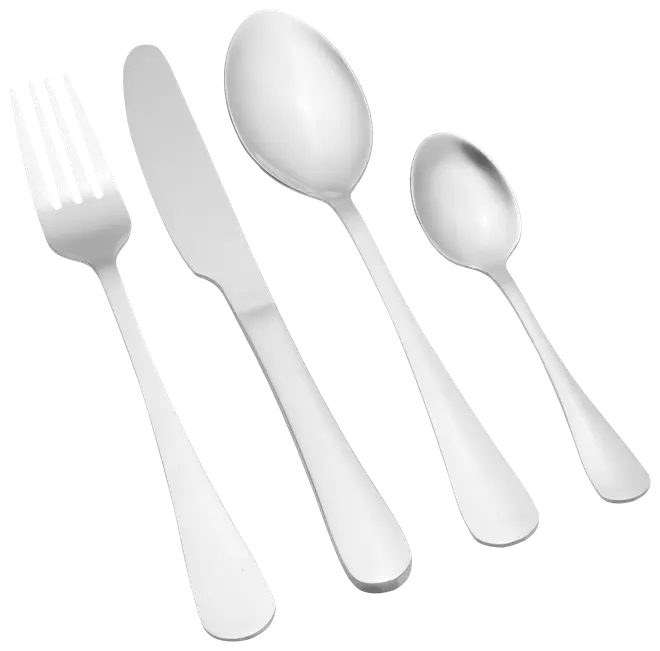 Bestiksæt 16 dele - blank