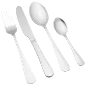 Bestiksæt 16 dele - blank