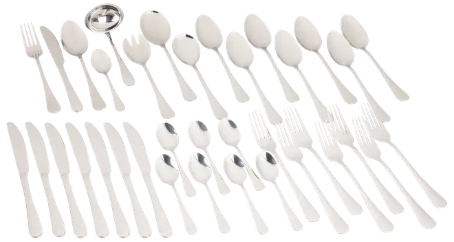 Bestiksæt 36 dele - blank