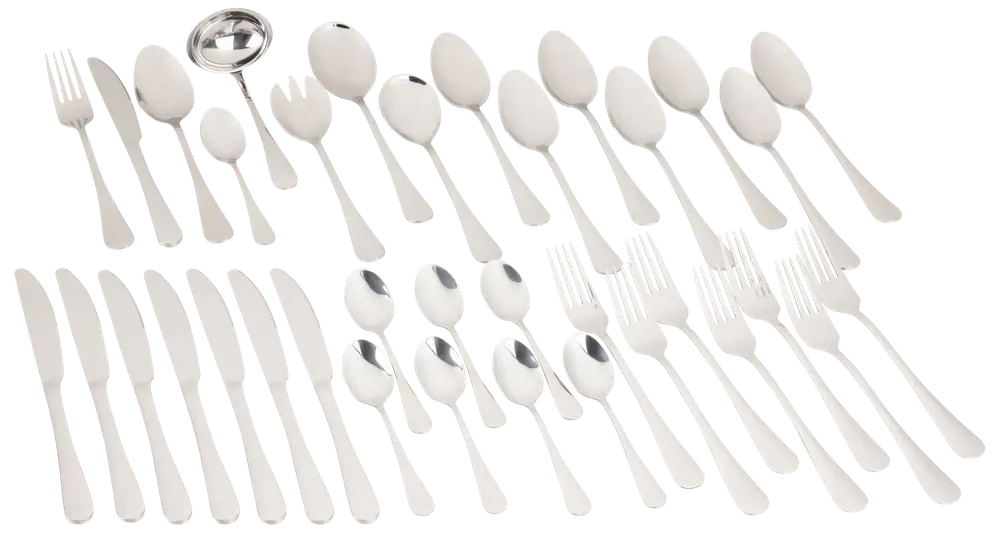 Bestiksæt 36 dele - blank