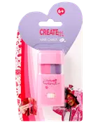 Create It! Hårkrita för barn från 6 år, rosa applikator med lila och rosa krita, enkel slider, förpackad på hjärtformad kort, perfekt för tillfällig hårfärgning.