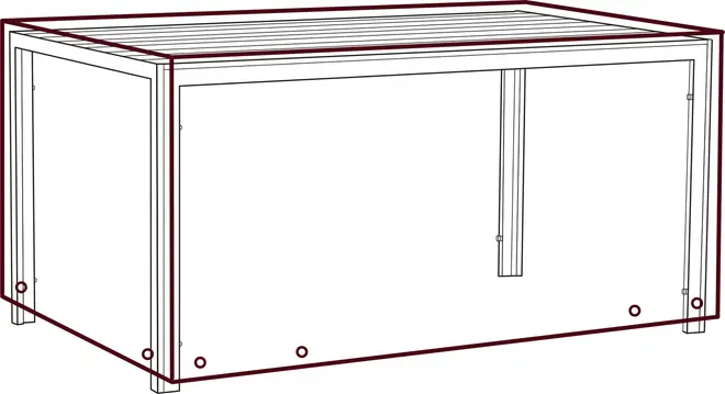 Bordsöverdrag 75x90x150 cm - Svart