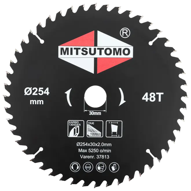 Mitsutomo Rundsavsklinge Ø254 x 30 mm 48T