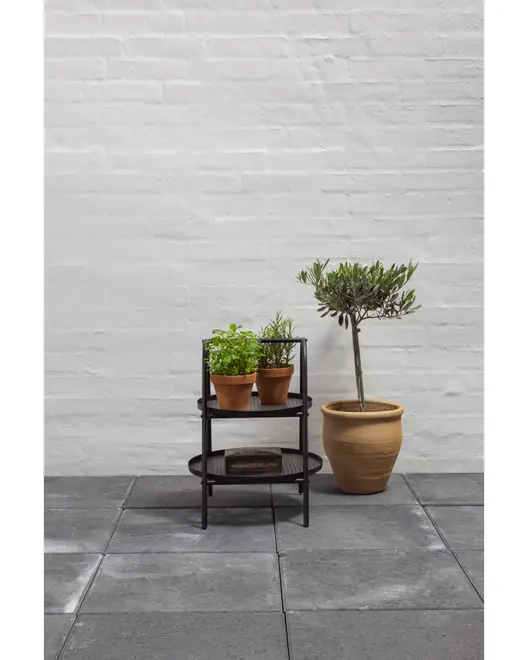 Metalbord med hank Ø35 cm