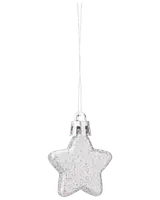 Julgranspynt Stjärna 12-pack - Silver