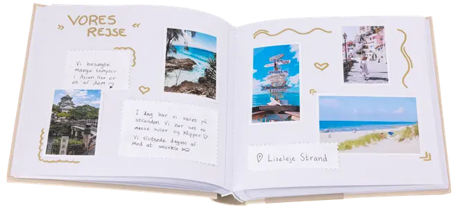 Fotoalbum scrapbog 23 x 24 cm 30 sider