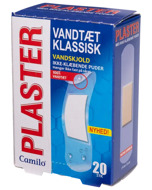 Plaster i forskellige størrelser