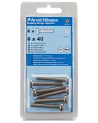 Arvid Nilsson Maskinskrue A4 PH M6 x 40 mm 6-pak