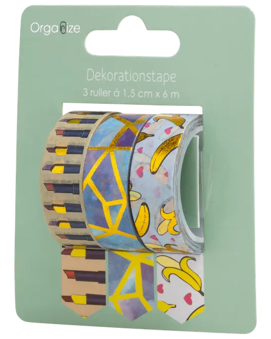 Washitejp 3 rullar 15 mm x 5 m