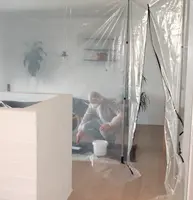 Støvvæg i bæretaske