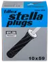 Tillex Plugs pan 5 x 65 mm - sort 25-pak
