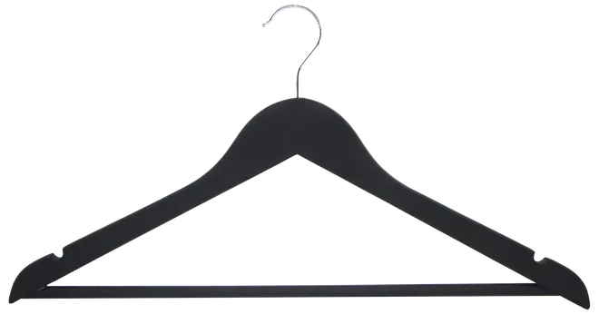 SJÖBO Klädhängare halkskydd svart 3-pack