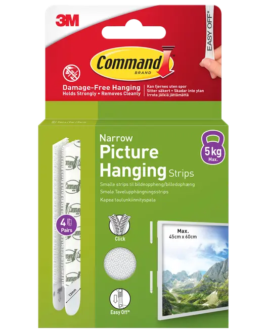 Command™ Strips tavelupphängning – Vit S