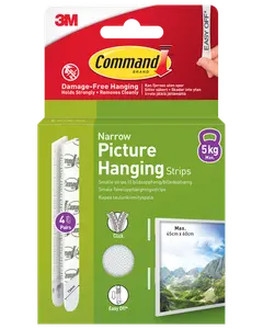 Command™ Strips tavelupphängning – Vit S