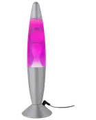 BRIGHT DESIGN Lavalampa H. 34 cm - rosa/vit