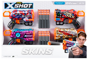 XShot skins 4-pack 24 skott