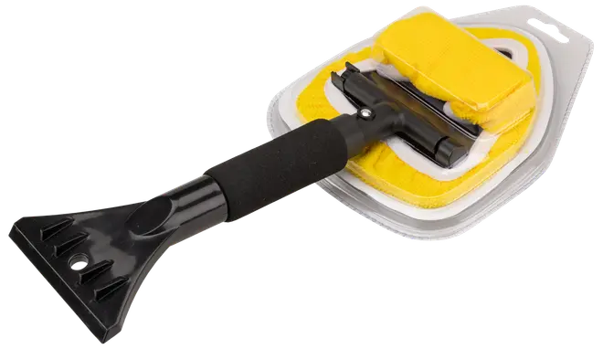 Teleskopisk 2-i-1-fönsterputsare