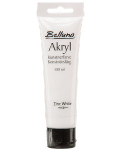 Belluno Akrylfarve 100 ml Zinc white