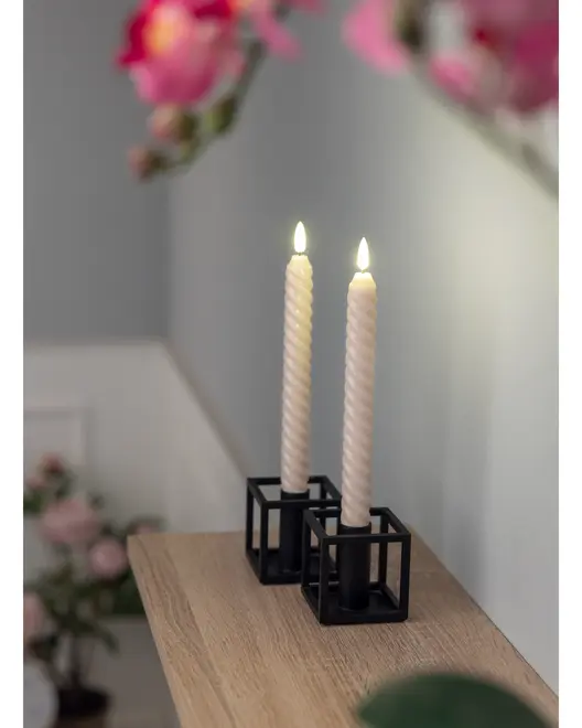 Led-Ljus Snurrat Beige 2-Pack