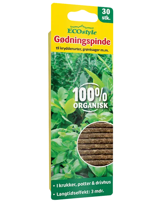 ECOstyle Gödningspinnar för örter 30-pack