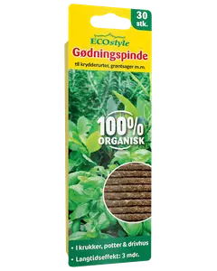 ECOstyle Gödningspinnar för örter 30-pack