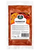 Taste Nature Barbecue kryddmix, 80g återförslutningsbar påse. Innehåller söt paprika, spiskummin, gurkmeja, vitlök, lök, rosmarin, salt och andra kryddor. Perfekt för grillning.