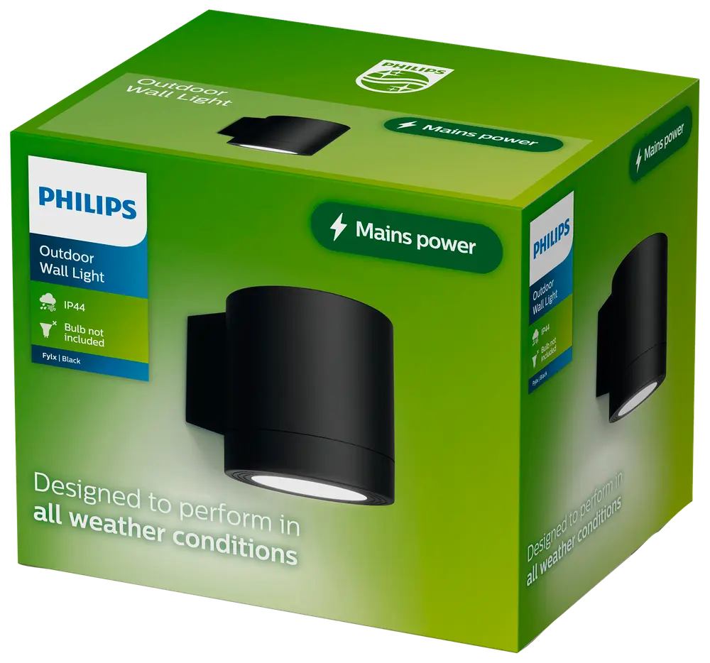 Philips Fylx væglampe - sort billede 2