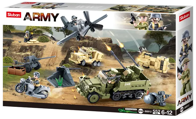 Sluban Army Køretøjer M38-B012 - 552 dele