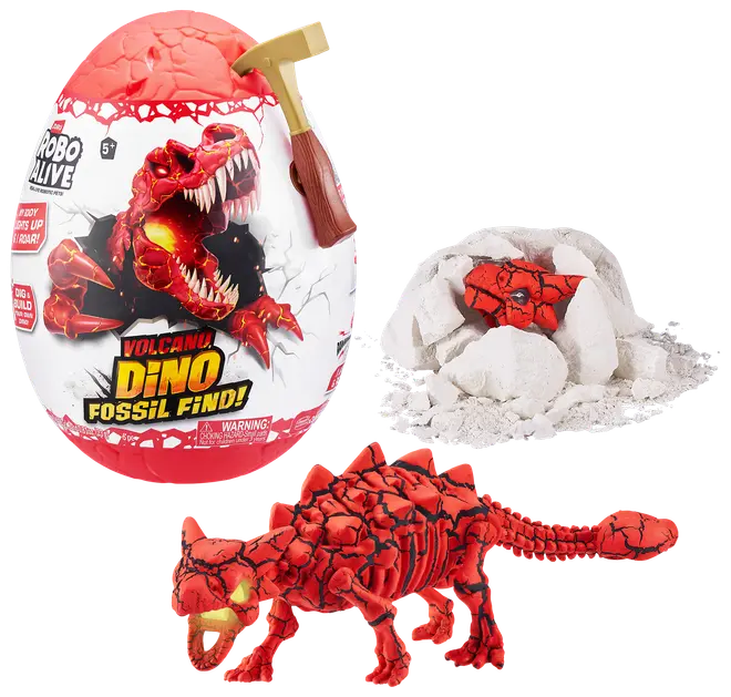Robo Alive Volcano Dino Fossil Find - assorterede modeller
